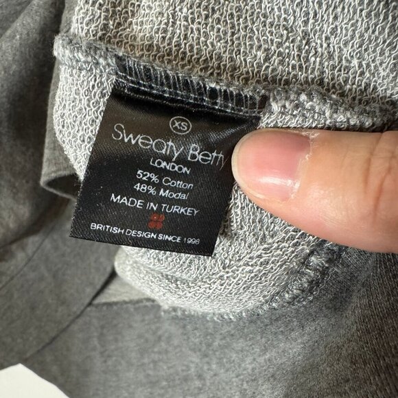 Sweaty Betty Simhasana Slogan Sweatshirt Grey SB LDN - Picture 7 of 8